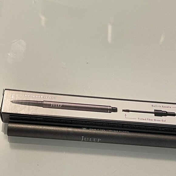 Julep New In Box 2 In 1 Light Brown Waterproof Brow Pencil & Tinted Fiber Gel - Picture 7 of 8